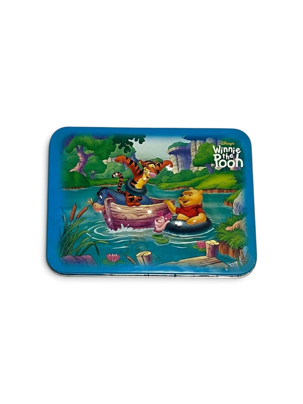 Vintage Disney Winnie The Pooh Playing Cards With Tin Collectible Toy